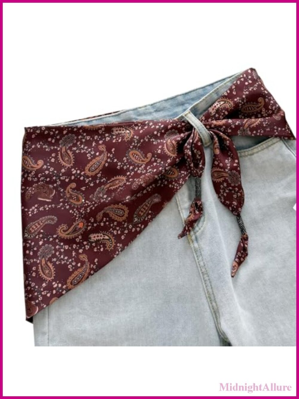 Satin Silk Feel Scarf Belt Neck Head Waist Sash Wrap Skinny
